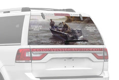 Fishing Buddies Rear Window Decal - Custom Vinyl Graphics