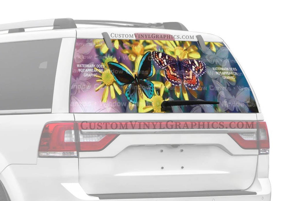 Papillon Rear Window Decal - Custom Vinyl Graphics