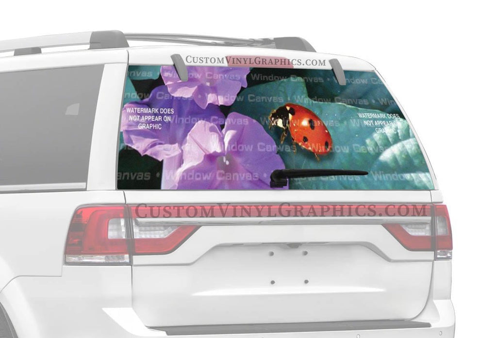 Lady in Red Rear Window Decal - Custom Vinyl Graphics
