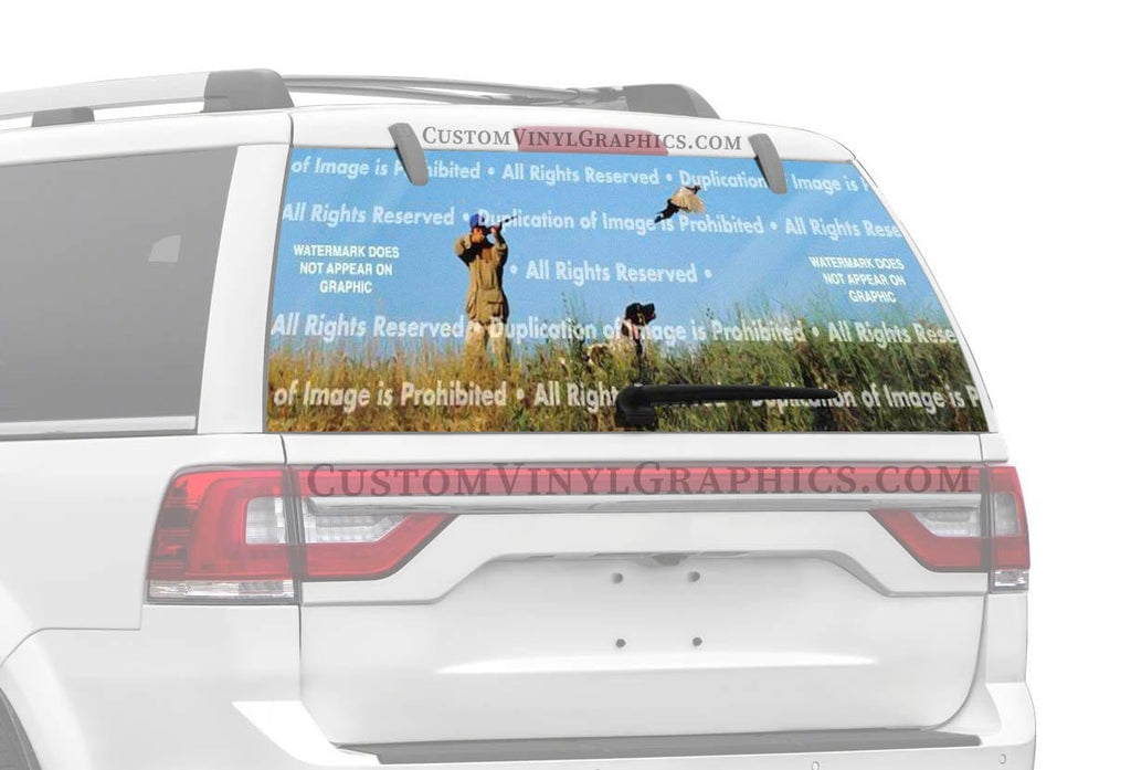 Pheasant 3 Rear Window Decal - Custom Vinyl Graphics