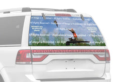 Pheasant 2 Rear Window Decal - Custom Vinyl Graphics