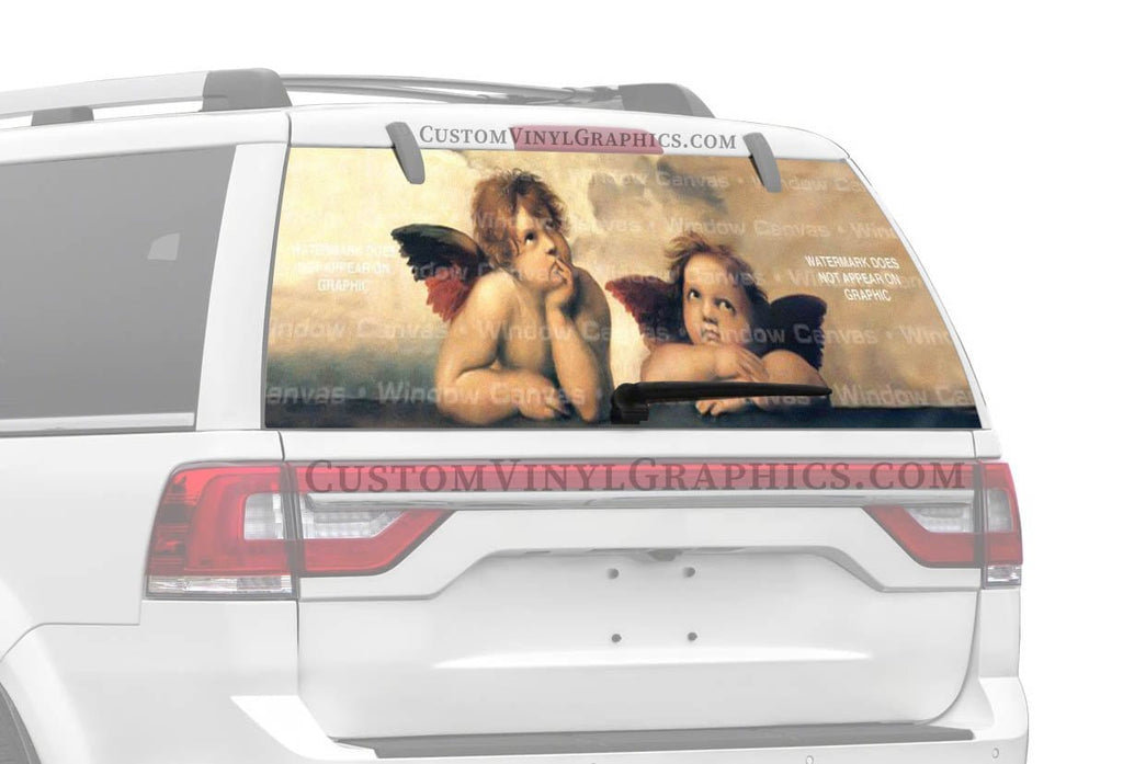 Angels, Michelangelo Rear Window Decal - Custom Vinyl Graphics