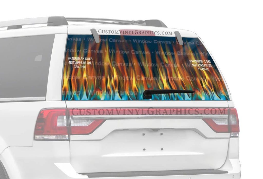 Slow Burn Rear Window Decal - Custom Vinyl Graphics