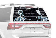 Xray and Rosie Rear Window Decal - Custom Vinyl Graphics
