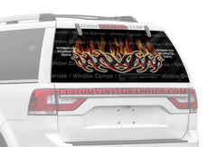 Hot Tribal Rear Window Decal - Custom Vinyl Graphics