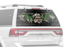 Trapped Skull Rear Window Decal - Custom Vinyl Graphics