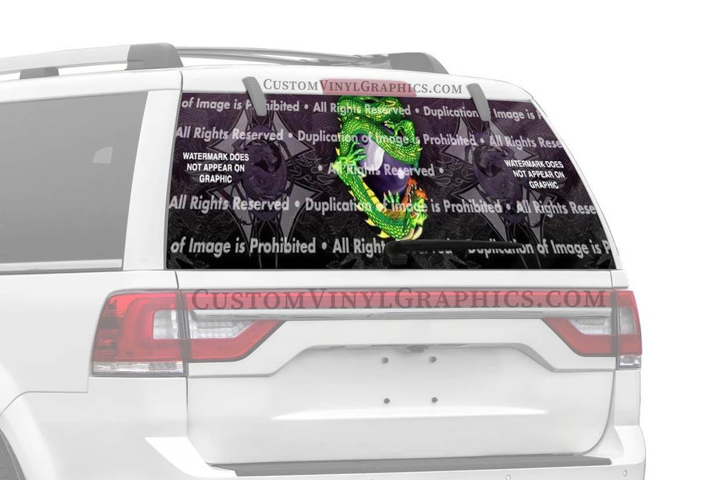 Dragon Ball Rear Window Decal - Custom Vinyl Graphics