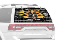 Fear No Evil Rear Window Decal - Custom Vinyl Graphics