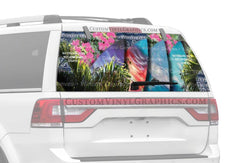 Surfs Up Rear Window Decal - Custom Vinyl Graphics