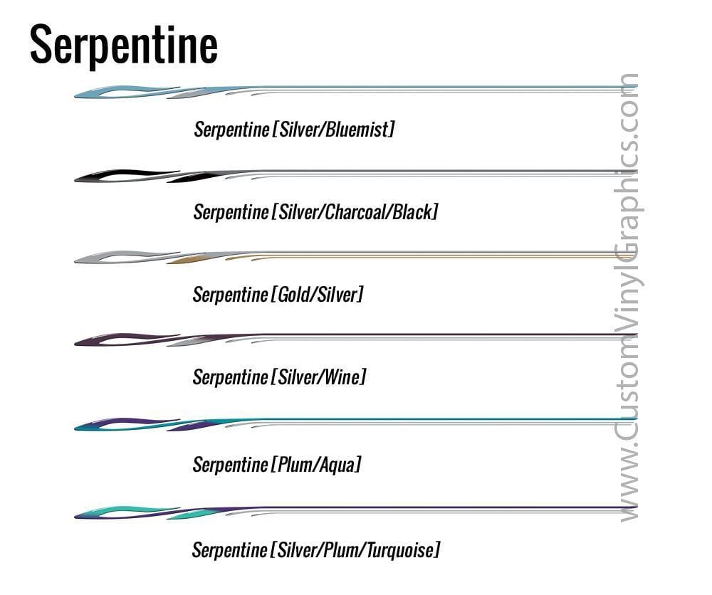 Serpentine Stripe Vinyl Graphic - Custom Vinyl Graphics