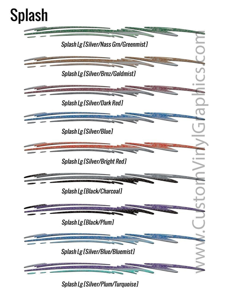 Splash Vinyl Graphic - Custom Vinyl Graphics