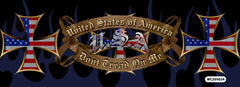 Dont Tread On Me 2 Rear Window Decal - Custom Vinyl Graphics