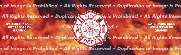 Fire Maltese Rear Window Decal - Custom Vinyl Graphics