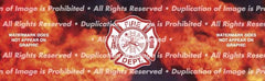 Fire Maltese Rear Window Decal - Custom Vinyl Graphics