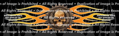 Gear Skull Rear Window Decal - Custom Vinyl Graphics