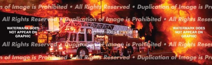 Ladder Truck Rear Window Decal - Custom Vinyl Graphics
