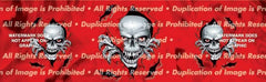 Peek a Boo Skull Rear Window Decal - Custom Vinyl Graphics