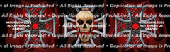 Pistons Skull Rear Window Decal - Custom Vinyl Graphics