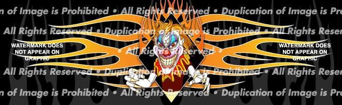 Psycho Clown Rear Window Decal - Custom Vinyl Graphics