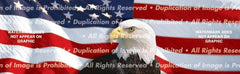 US Flag 1 Center Rear Window Decal - Custom Vinyl Graphics
