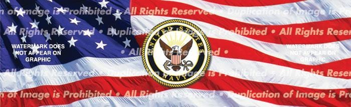 US Navy Rear Window Decal - Custom Vinyl Graphics