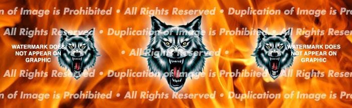 Wolf Fang Rear Window Decal - Custom Vinyl Graphics