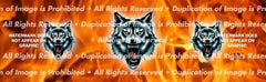 Wolf Fang Rear Window Decal - Custom Vinyl Graphics