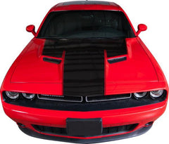 Challenger Extended Pin Line Hood - Custom Vinyl Graphics