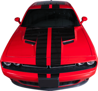 Challenger Full Rally Stripe - Custom Vinyl Graphics
