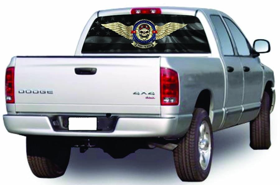 American Wings Truck Window Decal - Custom Vinyl Graphics
