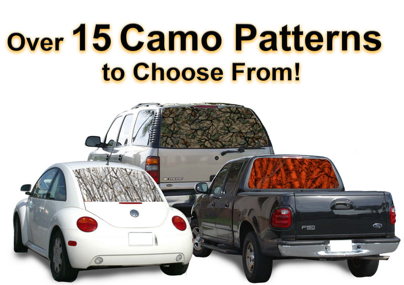 Custom Camouflage Truck Window Decal - Custom Vinyl Graphics