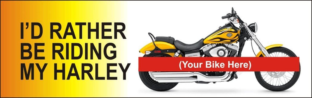 Custom Motorcycle Photo Rear Window Decal - Custom Vinyl Graphics