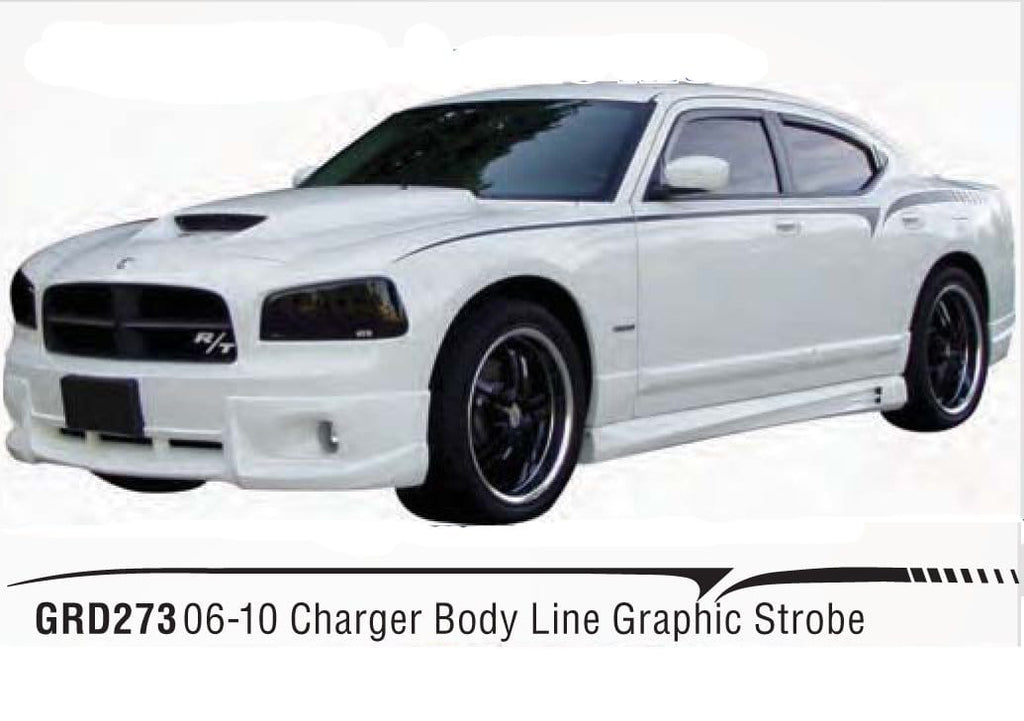 Dodge Charger Body Line Strobe Graphic - Custom Vinyl Graphics