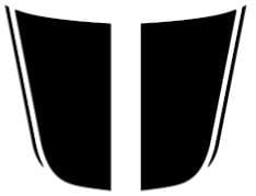 Dodge Charger Hood Decal with Stripe - Custom Vinyl Graphics