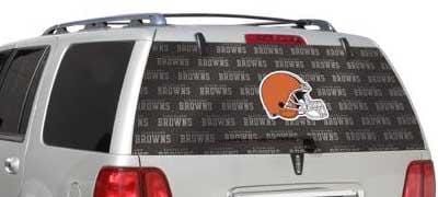 Cleveland Browns Rear Window Decal - Custom Vinyl Graphics