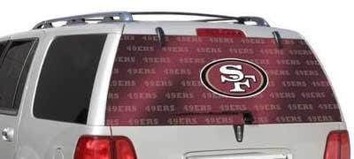 San Francisco 49ers Rear Window Decal - Custom Vinyl Graphics