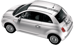 Fiat 500 Italian Rally Stripes - Custom Vinyl Graphics
