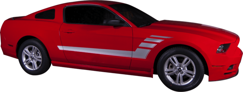 Mustang Strobe Stripe (10-14) - Custom Vinyl Graphics