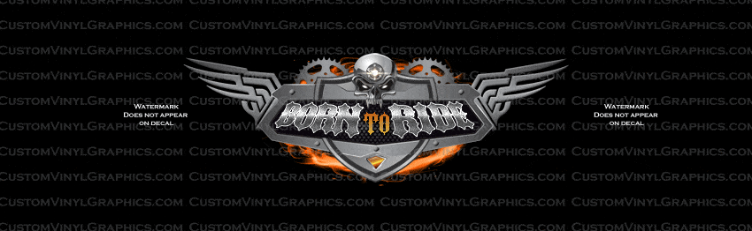 Heavy Chrome Truck Window Decal - Custom Vinyl Graphics