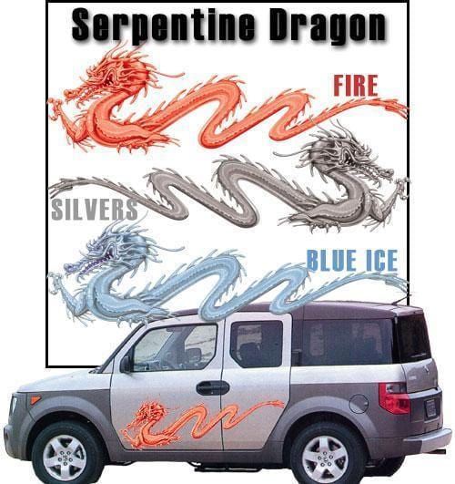 Serpentine Dragon Vinyl Graphic - Custom Vinyl Graphics