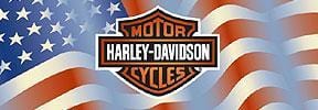 Americana Bar And Shield Centered Harley-Davidson Rear Window Decal - Custom Vinyl Graphics