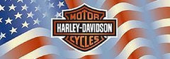 Americana Bar And Shield Centered Harley-Davidson Rear Window Decal - Custom Vinyl Graphics