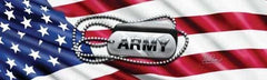 Army Tags Rear Window Decal - Custom Vinyl Graphics
