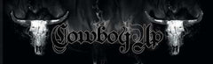 Cowboy Up Skull Smoke Rear Window Decal - Custom Vinyl Graphics