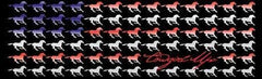 Cowgirl Up Flag Pattern Rear Window Decal - Custom Vinyl Graphics