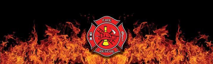 Fire Rescue Badge Rear Window Decal - Custom Vinyl Graphics
