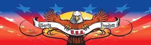 Liberty Freedom Rear Window Decal - Custom Vinyl Graphics