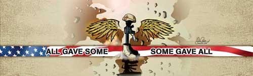 Some Gave All Rear Window Decal - Custom Vinyl Graphics