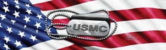 USMC Tags Rear Window Decal - Custom Vinyl Graphics
