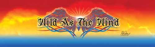 Wild As The Wind Rear Window Decal - Custom Vinyl Graphics